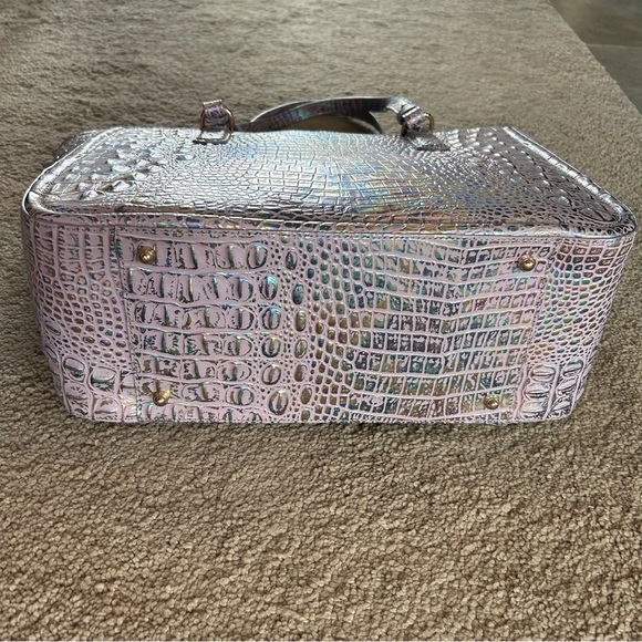 Iridescent Brahmin Ashlee Violet Wonderland Melbourne large leather tote bag 💜 - Picture 13 of 16